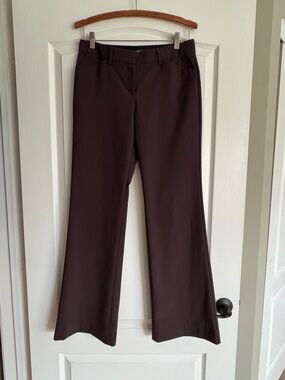 Express - Editor- Women's Brown Dress Pants - Flared Work Trousers